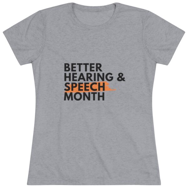 Better Hearing and Speech Month Gray t-shirt