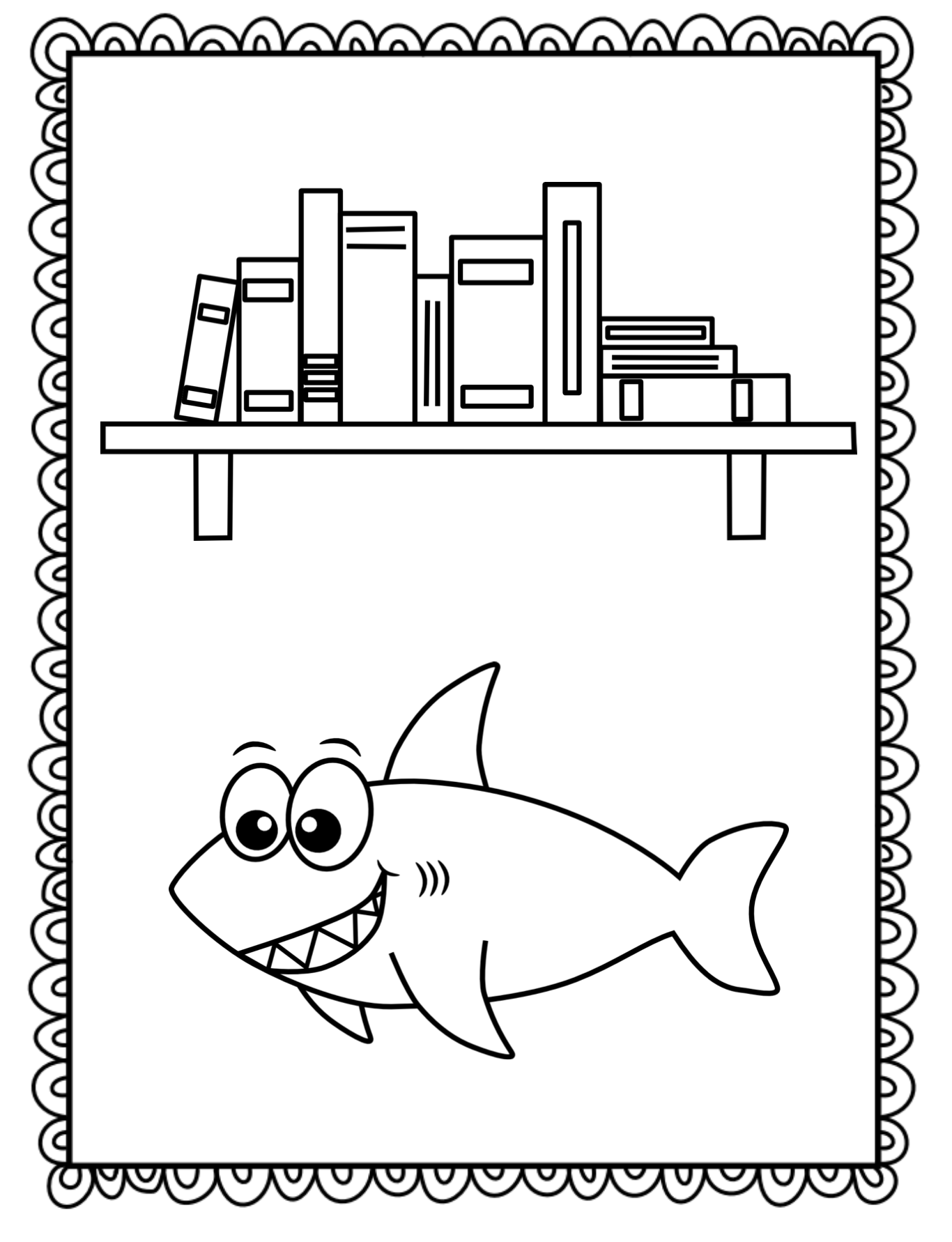 sh sound coloring pages