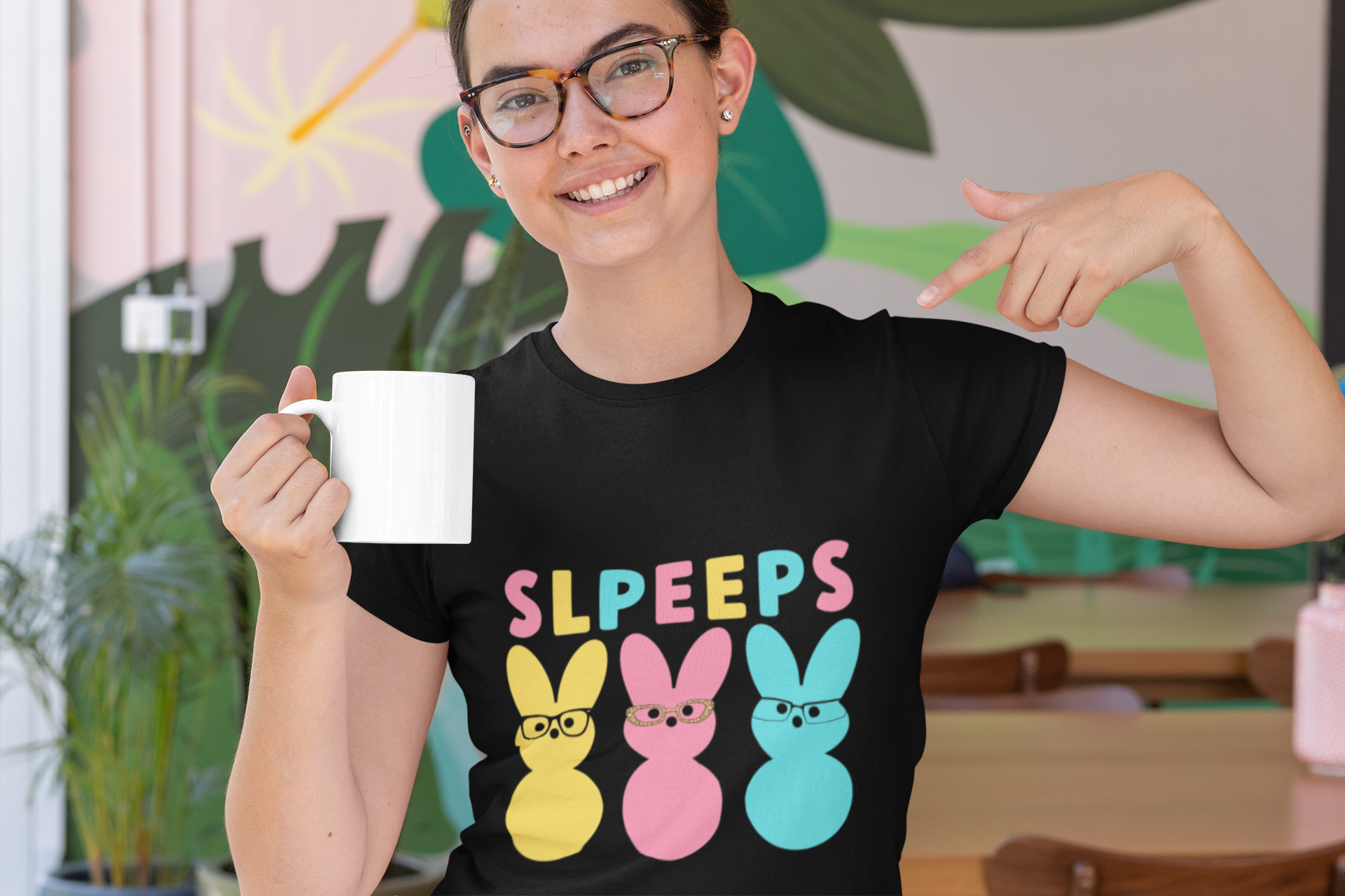 Speech Therapy Shirt for Easter with Peeps